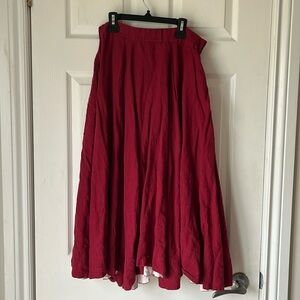Sondeflor Classic Skirt Marsala Red